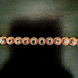 Diamonique Rose Gold Tennis Bracelet NWT 💎